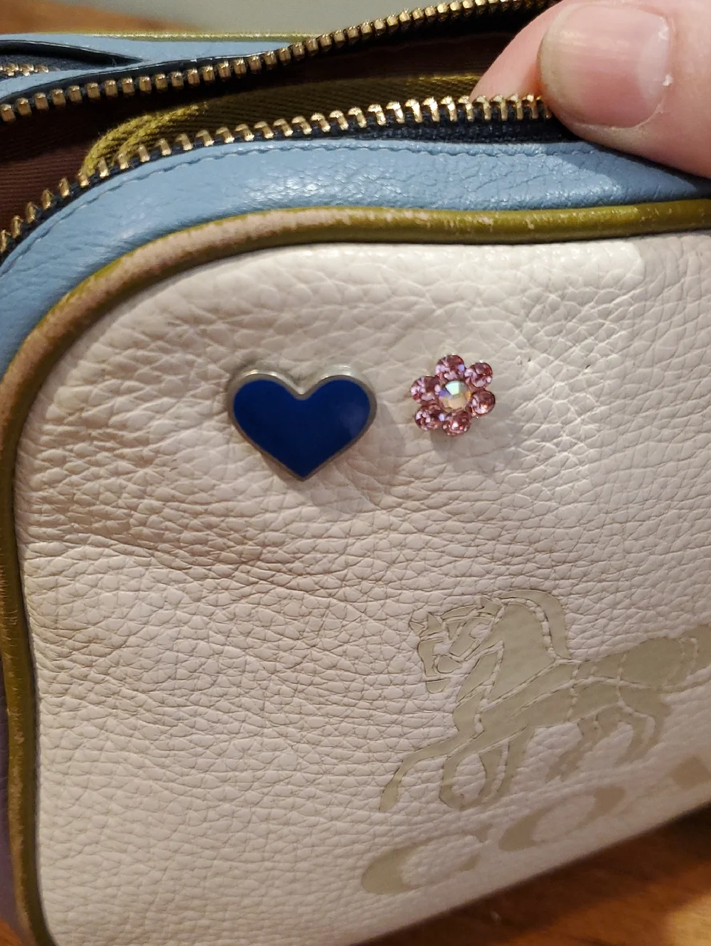 Coach multicolor pebbled